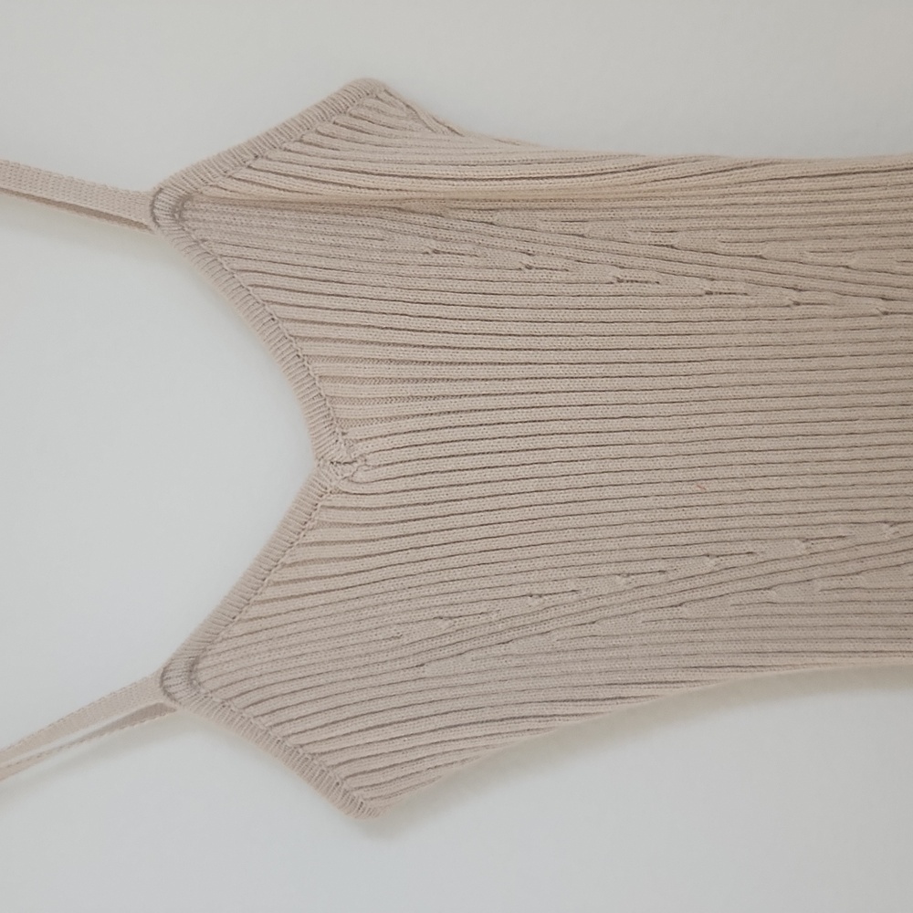 Forever 21 Beige Ribbed Bodycon Dress - Picture 3 of 5
